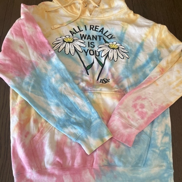 BSR by SAMII RYAN Zumiez tie dye All I really want is you sweatshirt - Picture 6 of 10